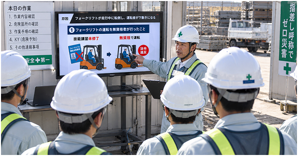 朝礼と危険予知活動