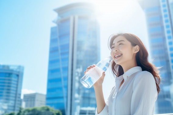 熱中症予防_水を飲む